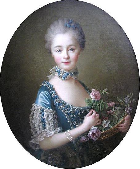 Francois-Hubert Drouais Lady Amelia Darcy, 9th Baroness Conyers Sweden oil painting art